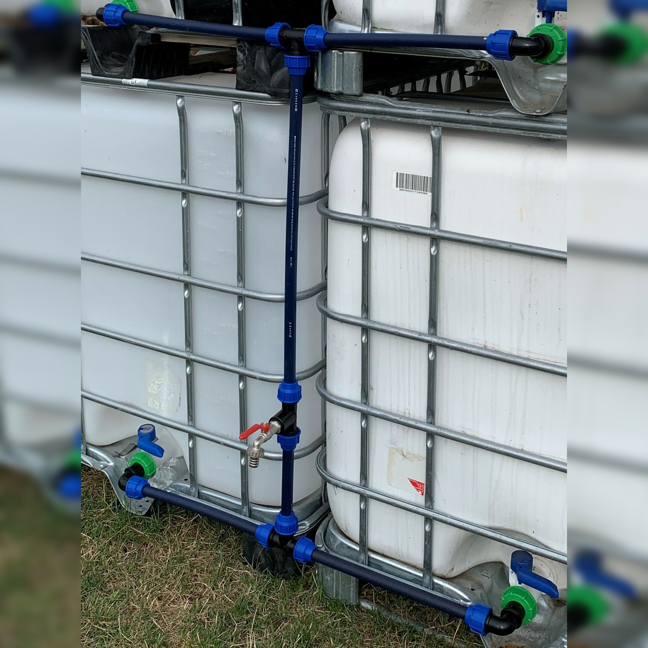 IBC Verbindungsset für zwei Tanks Übereinander, Nebeneinader