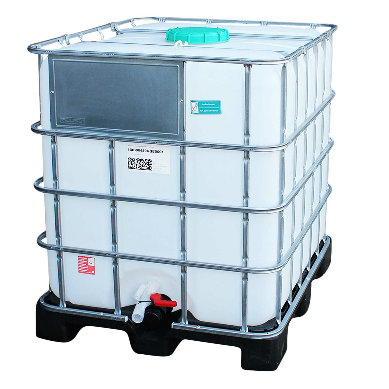 IBC Tank auf Kunststoffpalette