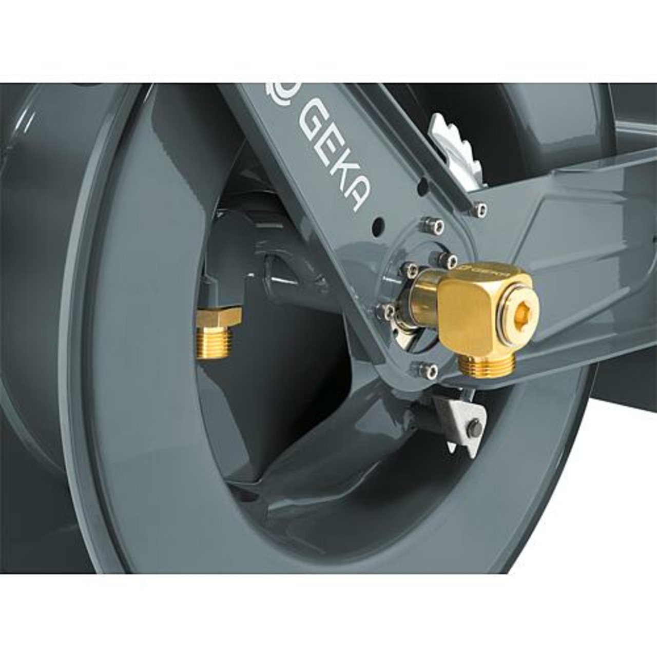 Schlauchaufroller Geka plus mit 3/4" Gummischlauch